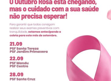  O Outubro Rosa está chegando