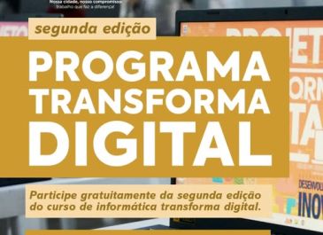 Vem aí a 2ª edição do curso de informática do Programa Transforma Digital!